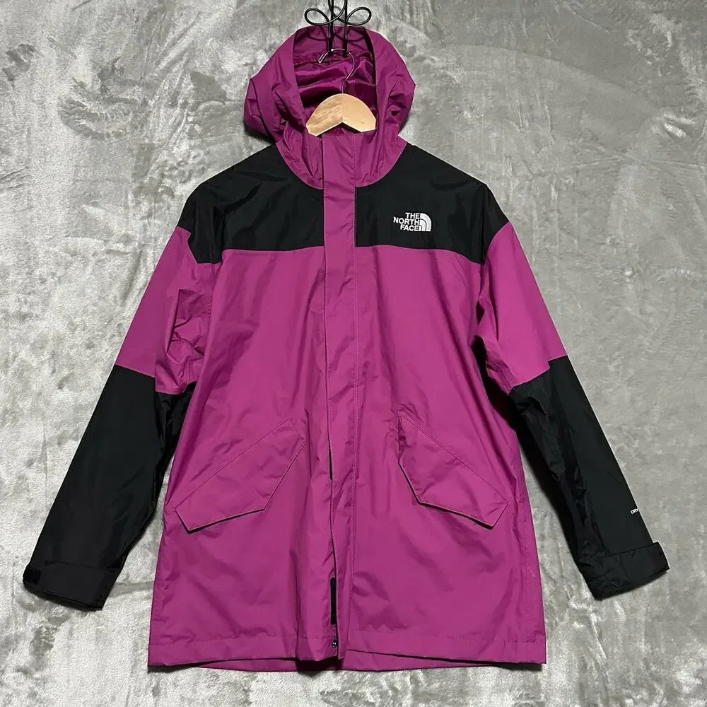 The North Face DryVent Hooded Jacket Youth‎ Size L 14/16 Purple Waterproof Lined